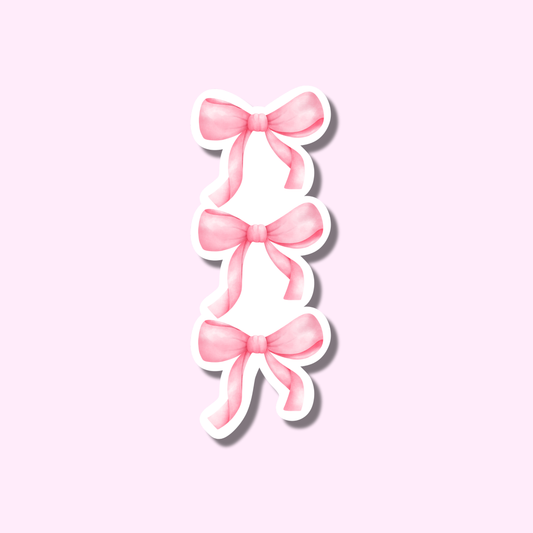 Roze strikjes ★ sticker