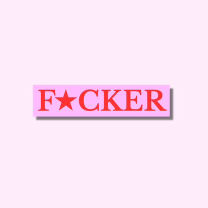 F*cker ★ sticker