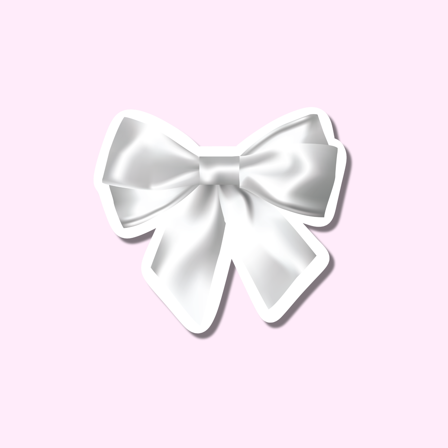 Witte strik ★ sticker