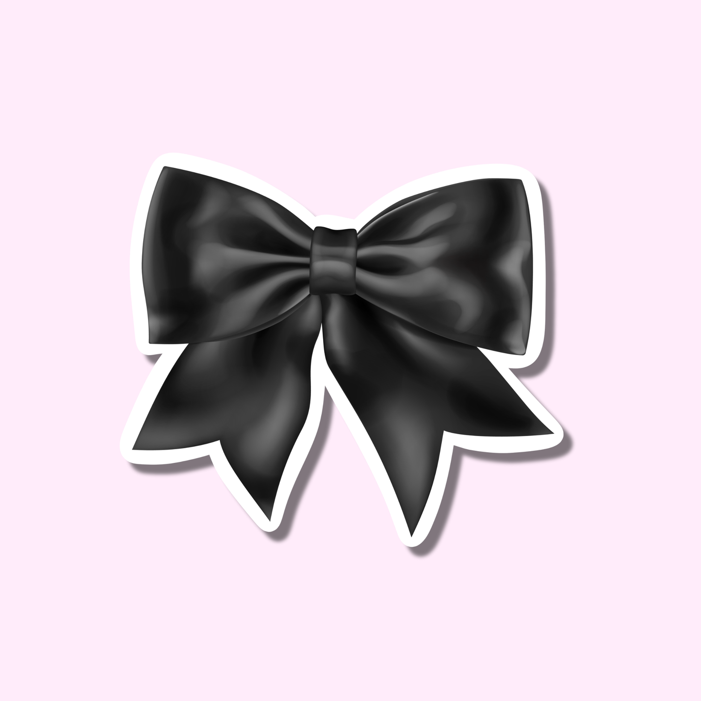 Zwarte strik ★ sticker