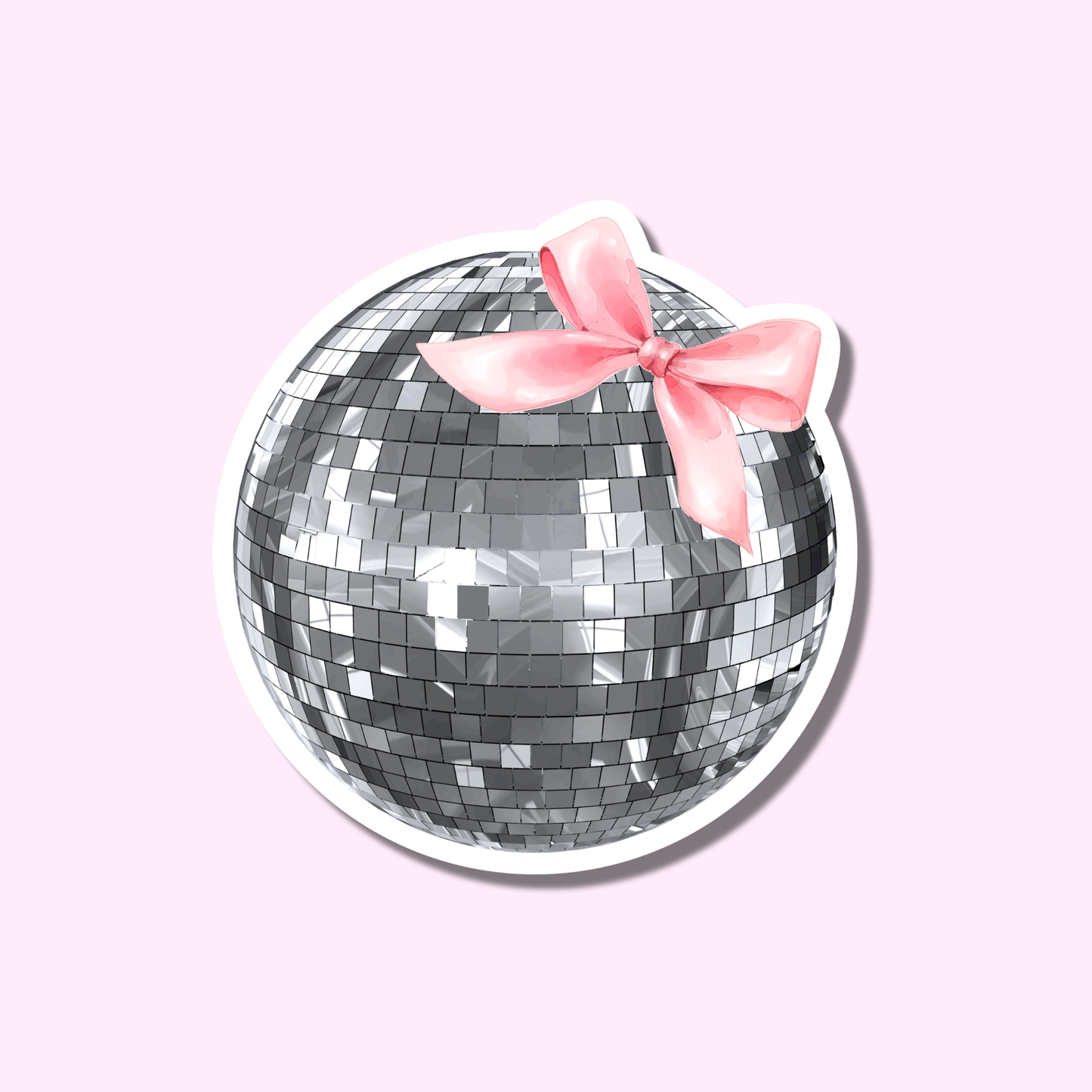 Disco roze strik ★ sticker