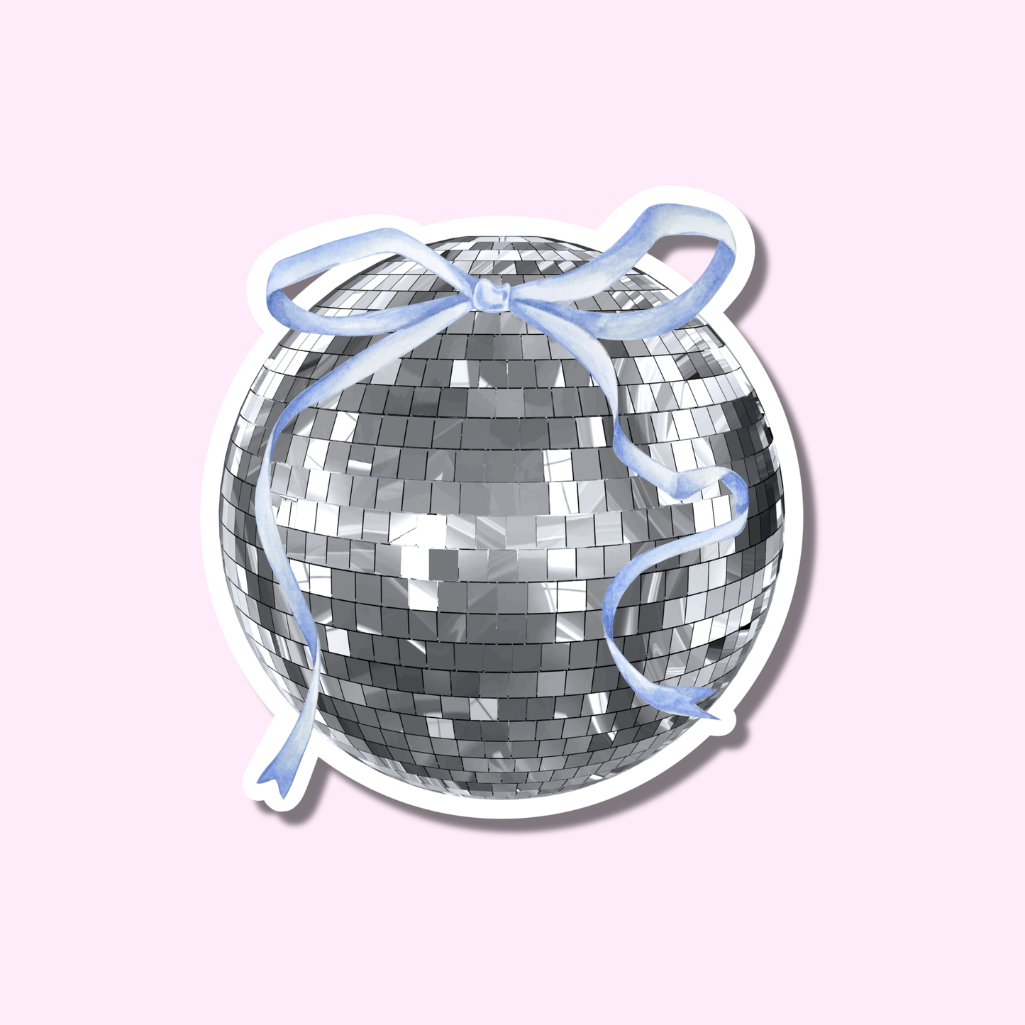 Disco blauwe strik ★ sticker