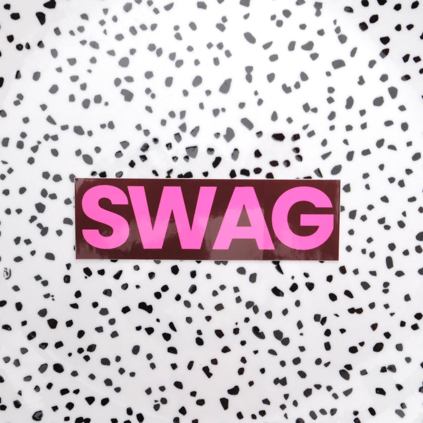 Swag bruin/roze ★ sticker