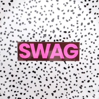Swag bruin/roze ★ sticker
