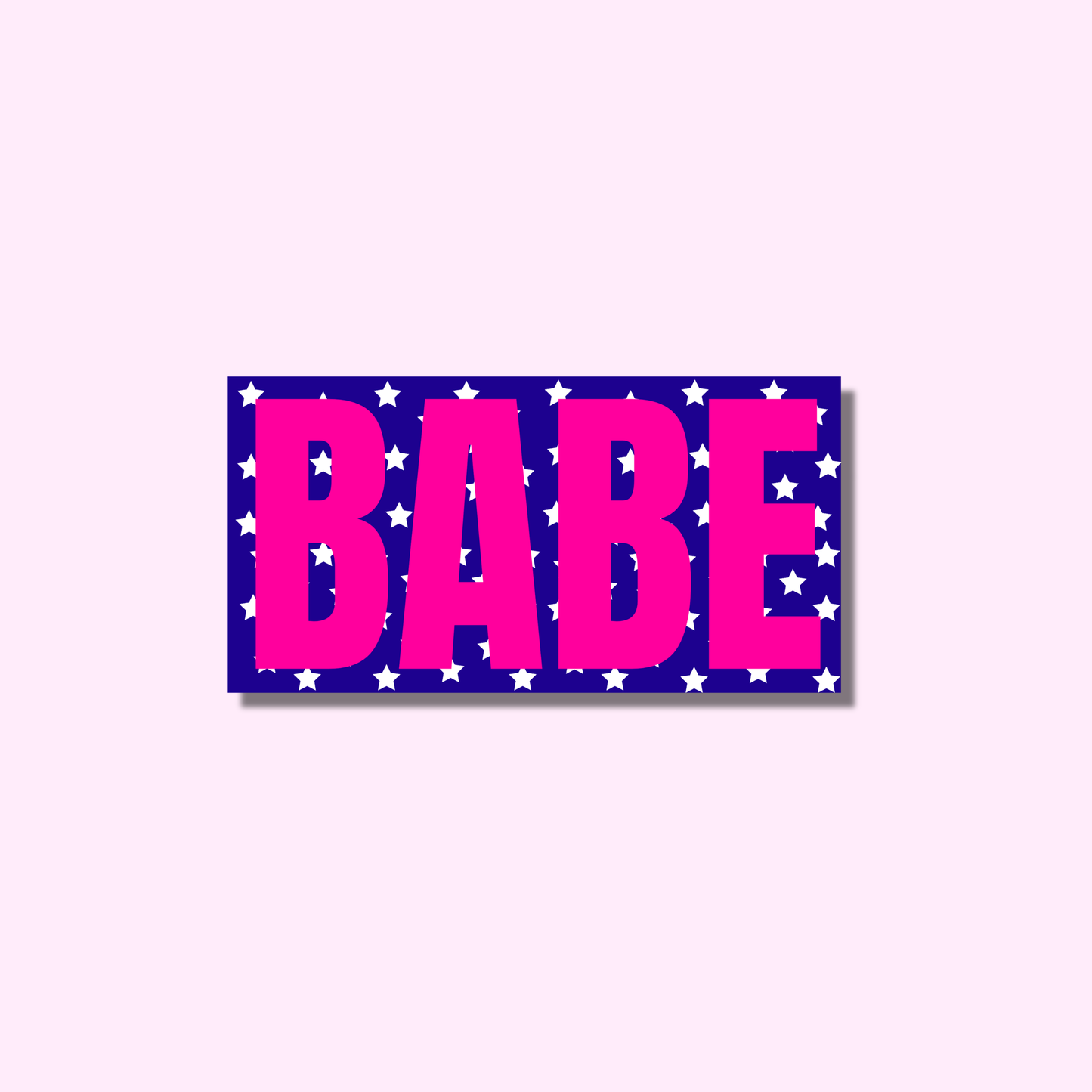 Babe blauw ★ sticker