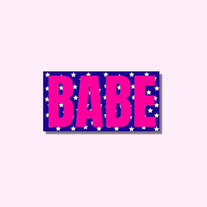 Babe blauw ★ sticker