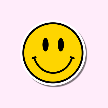 Smiley geel ★ sticker