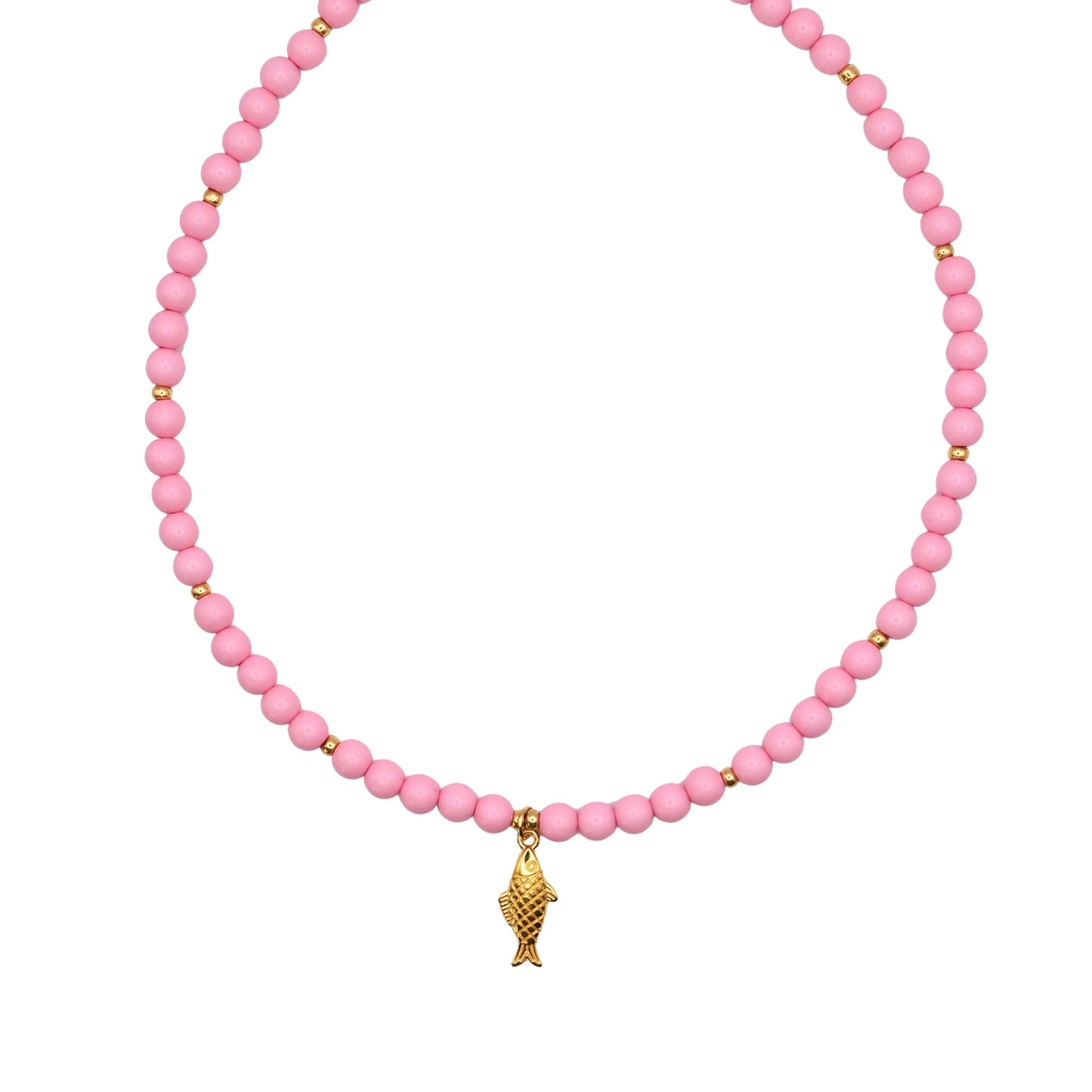 Pink fish ★ kralen ketting