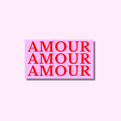 Amour roze/rood ★ sticker