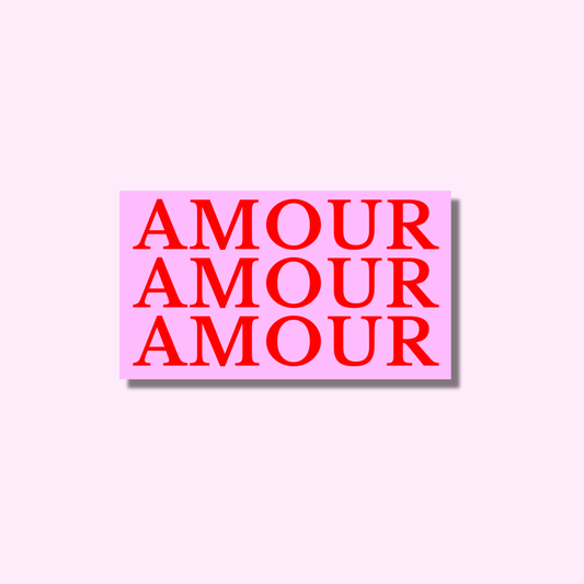 Amour roze/rood ★ sticker