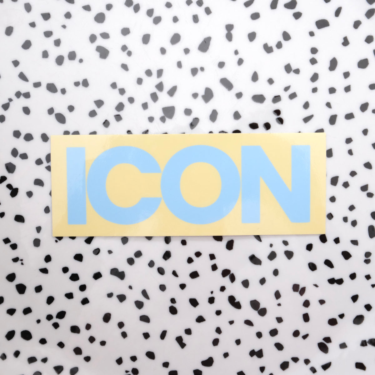Icon blauw/geel ★ sticker
