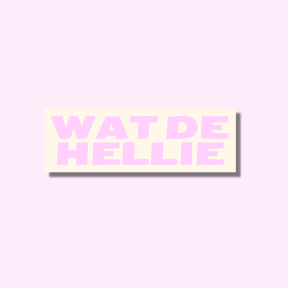 Wat de hellie ★ sticker