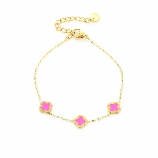 Lucky pink ★ armband