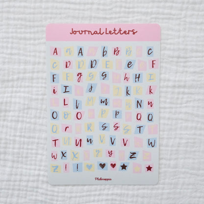 Journal letters ★ stickervel