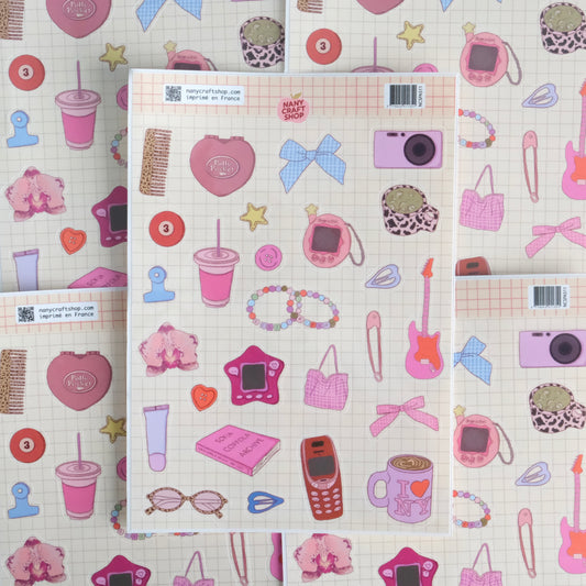 Nostalgie ★ stickervel (Nany Craft Shop)