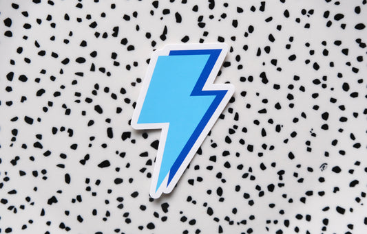 Lightning blauw ★ sticker