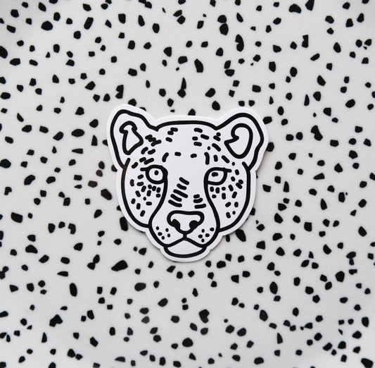 Cheetah zwart ★ sticker