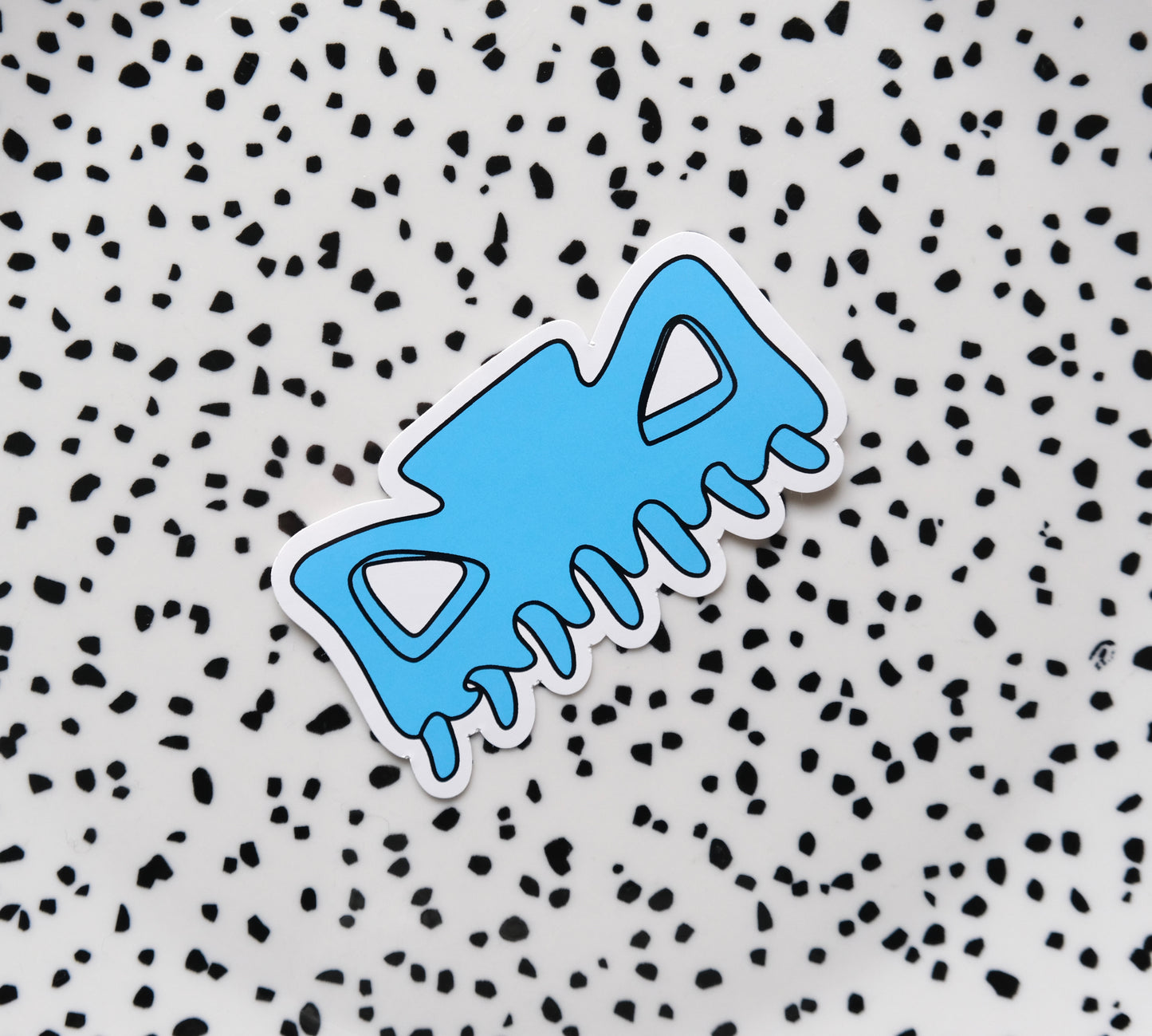 Haarklem blauw ★ sticker