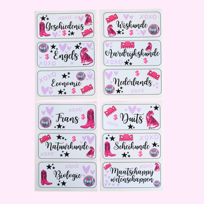 Plakmoppie ★ etiketten