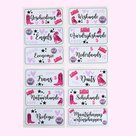Plakmoppie ★ etiketten