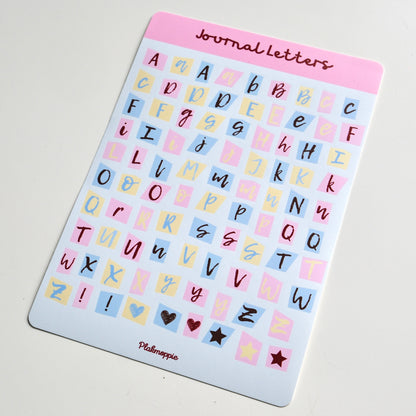 Journal letters ★ stickervel
