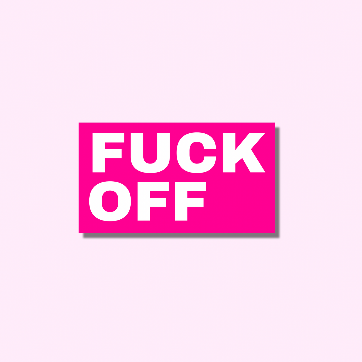 F Off Sticker Red F*ck off 2.0 ★ sticker – Plakmoppie