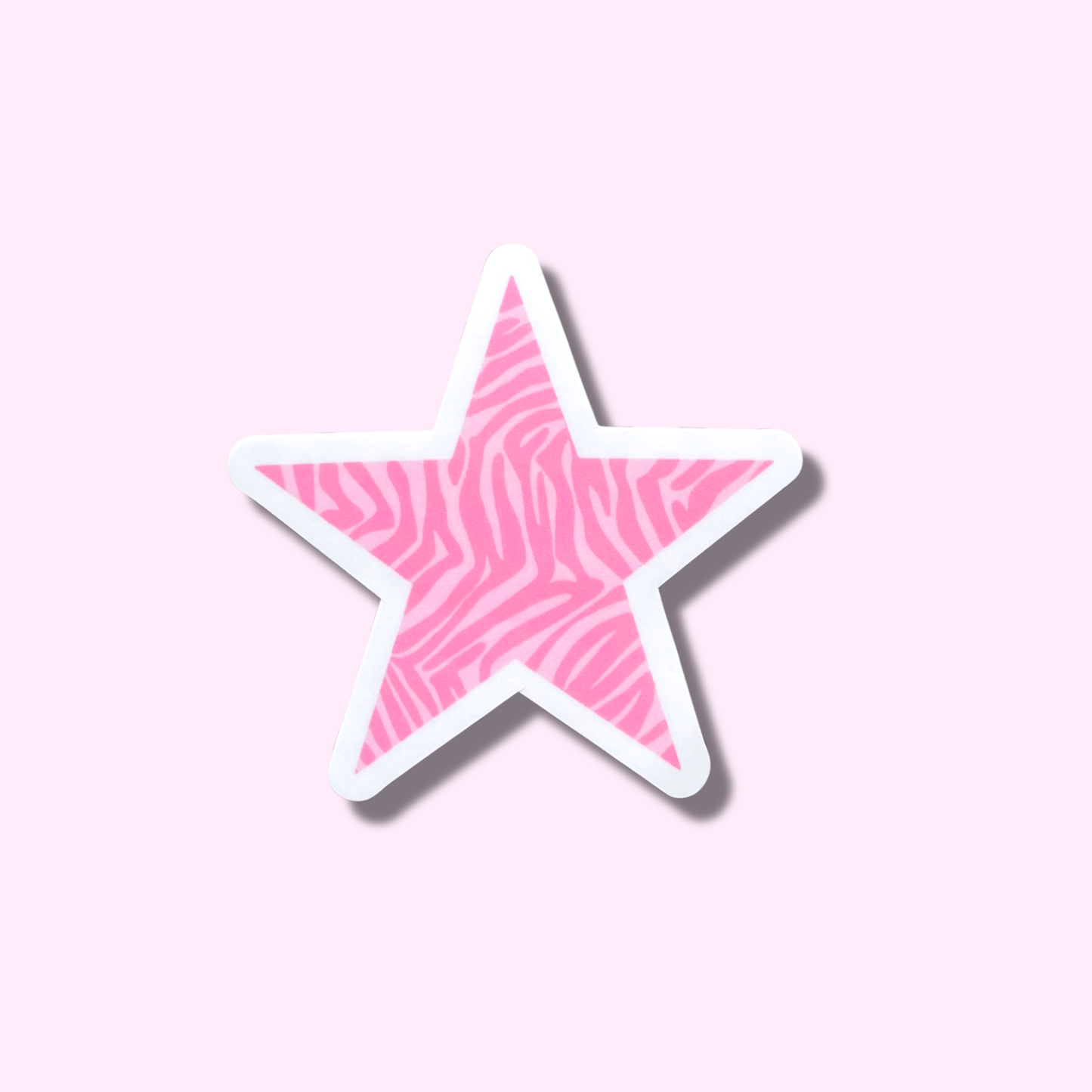 Ster zebra print ★ sticker