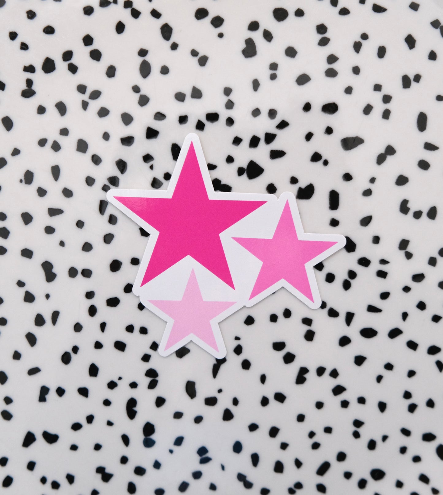 Roze kleine sterretjes ★ sticker