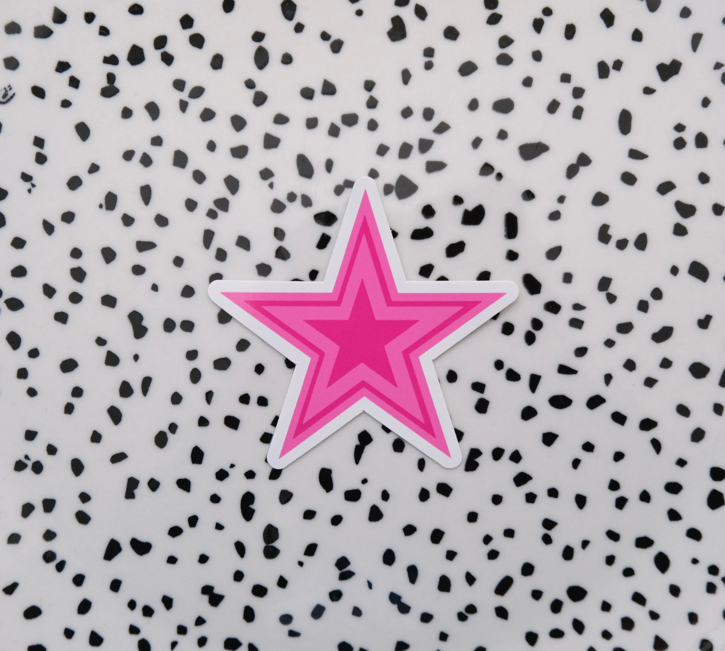 Roze ster ★ sticker