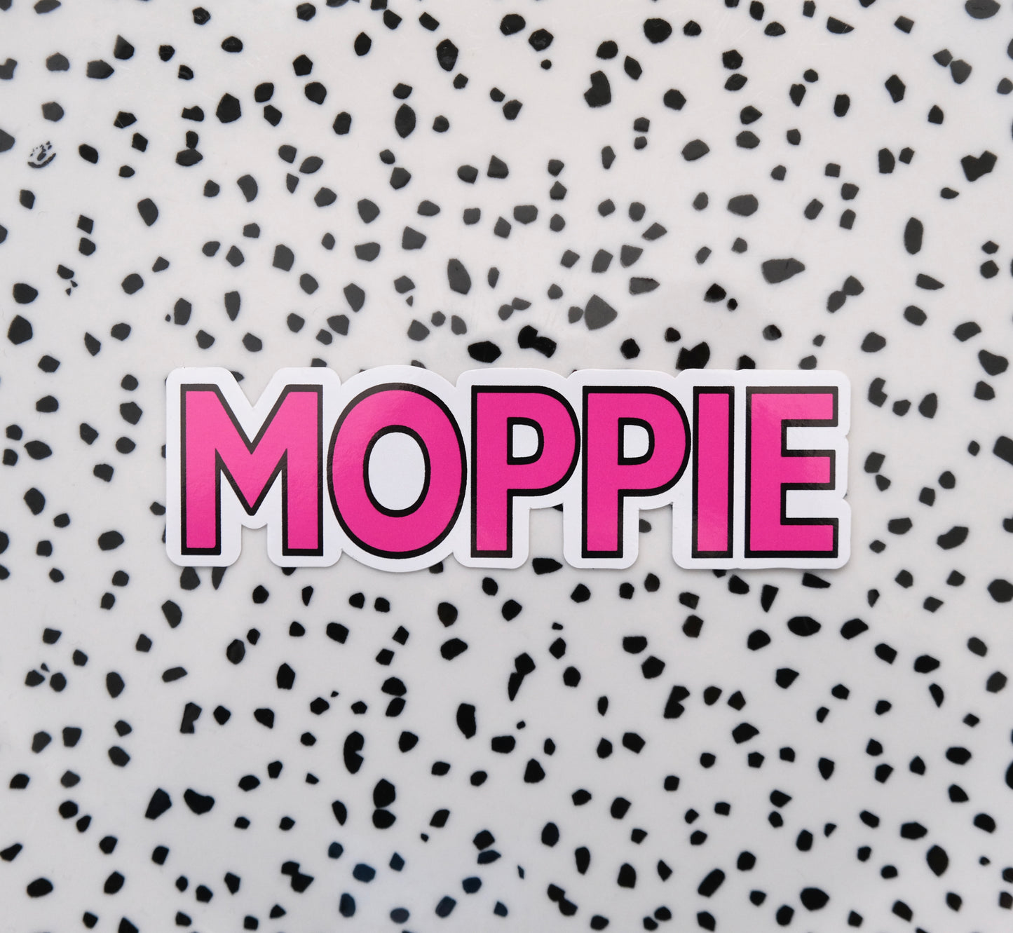 Moppie donker roze ★ sticker