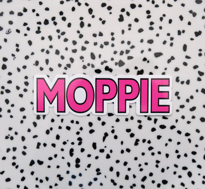 Moppie donker roze ★ sticker