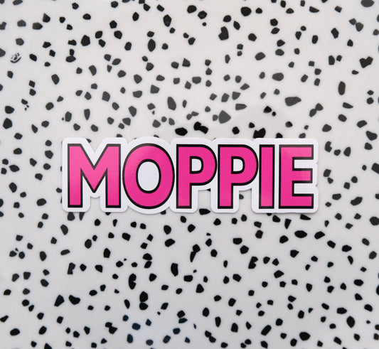 Moppie donker roze ★ sticker