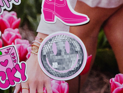 Disco licht roze ★ sticker