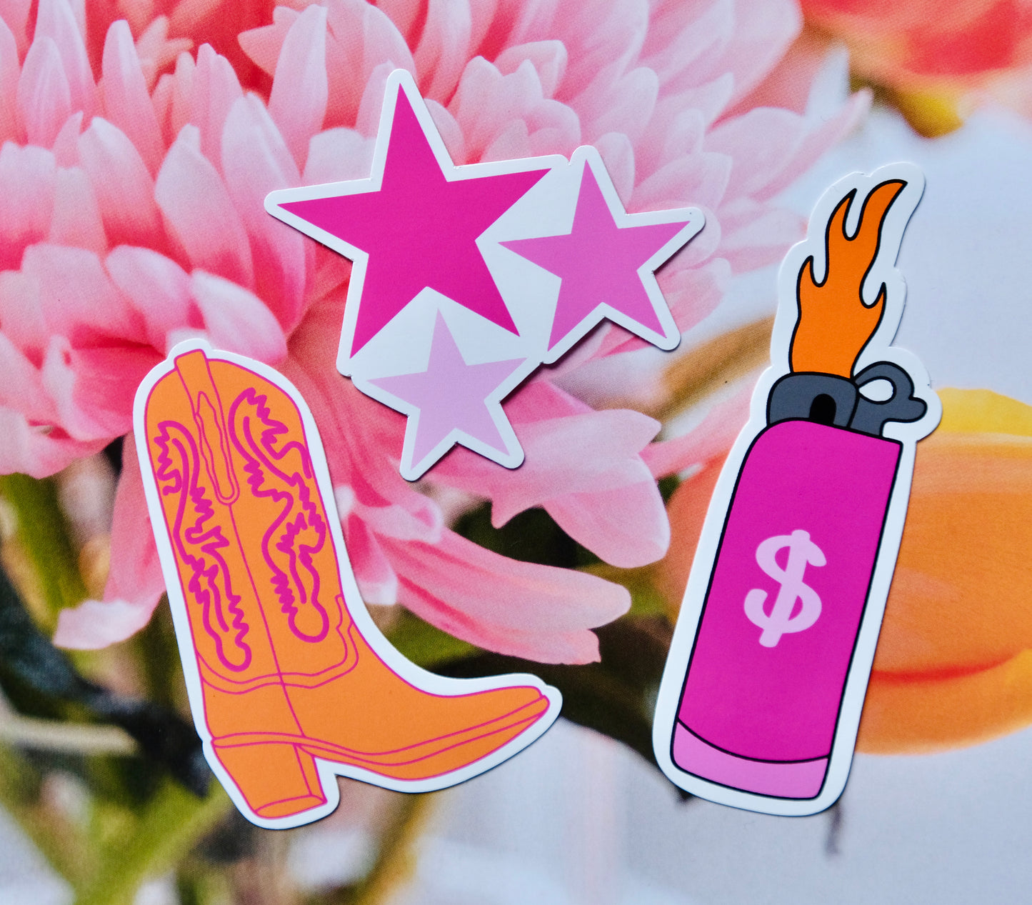 Cowboy laars oranje ★ sticker