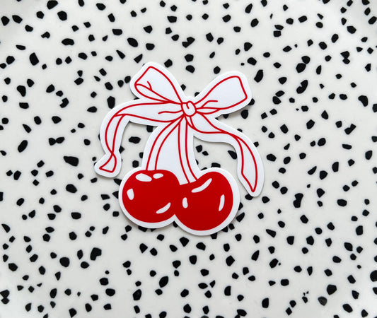 Cherry rood ★ sticker