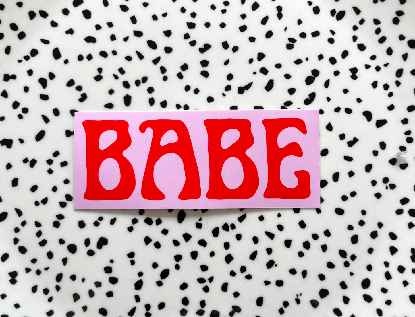 Babe roze/rood ★ sticker