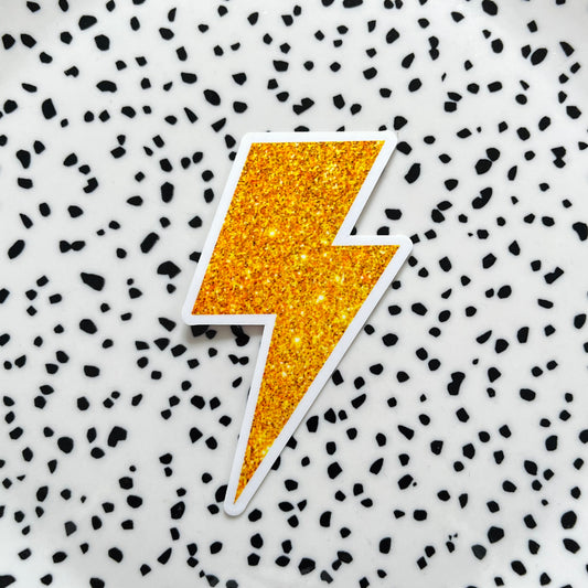 Lightning goud ★ sticker