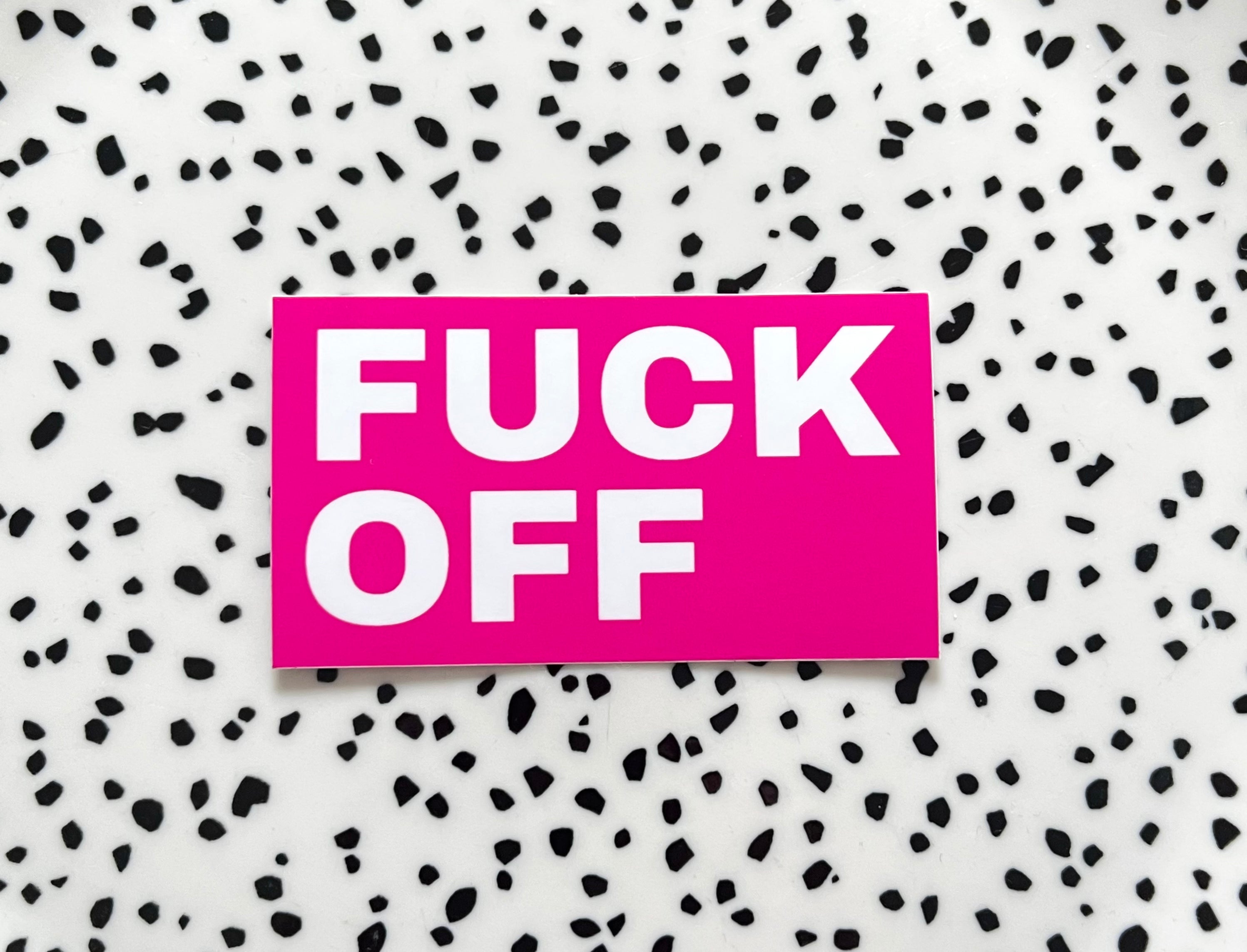 Fun Sticker F Off F*ck off 2.0 ★ sticker – Plakmoppie