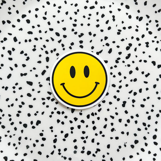 Smiley geel ★ sticker