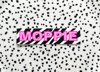 Moppie zebra print ★ sticker