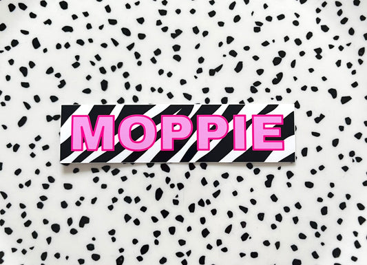 Moppie zebra print ★ sticker