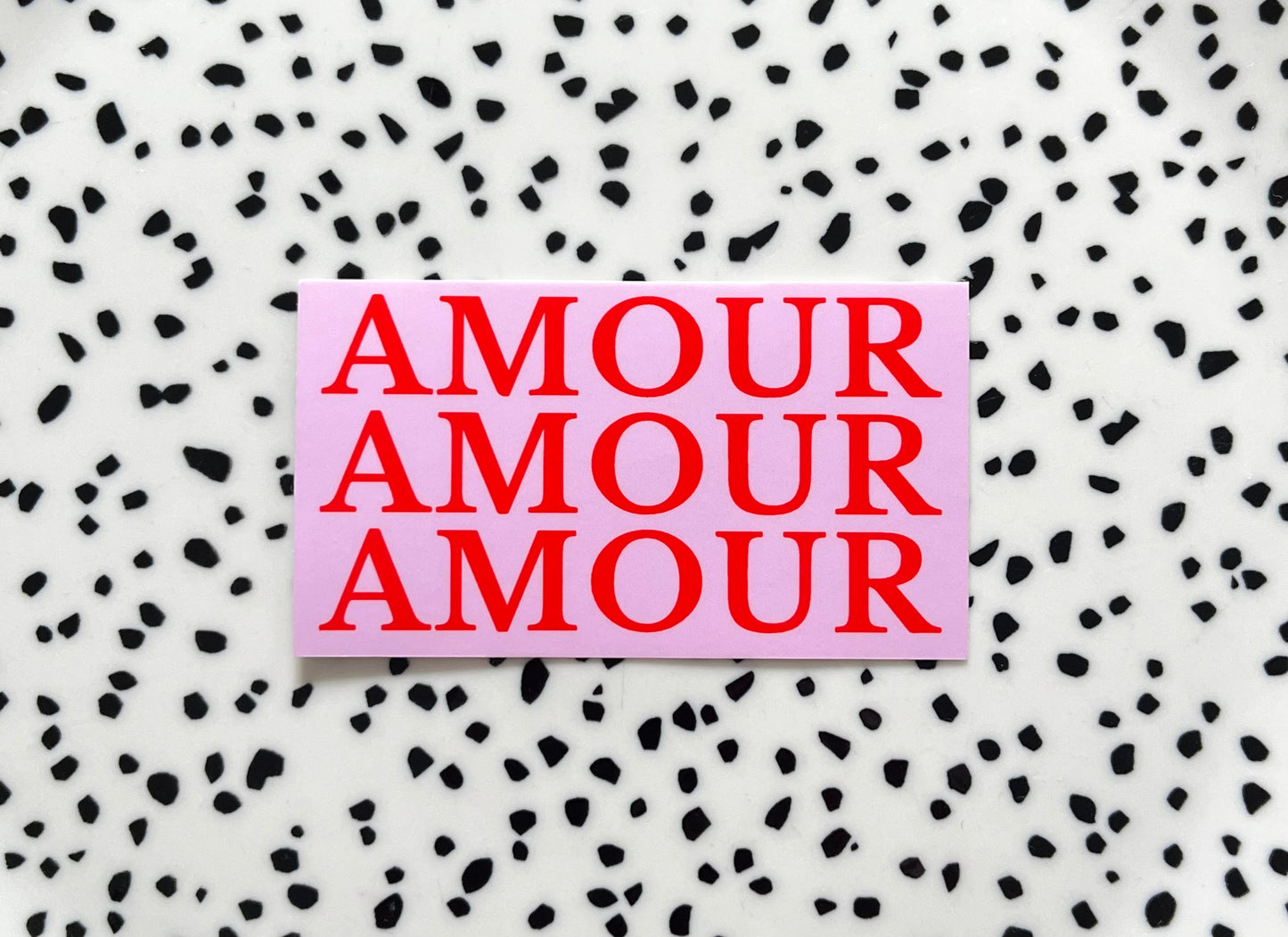 Amour roze/rood ★ sticker