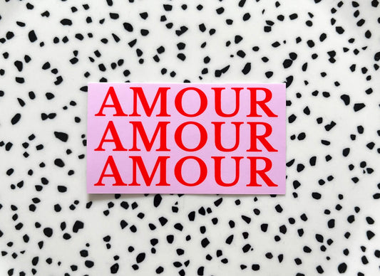 Amour roze/rood ★ sticker