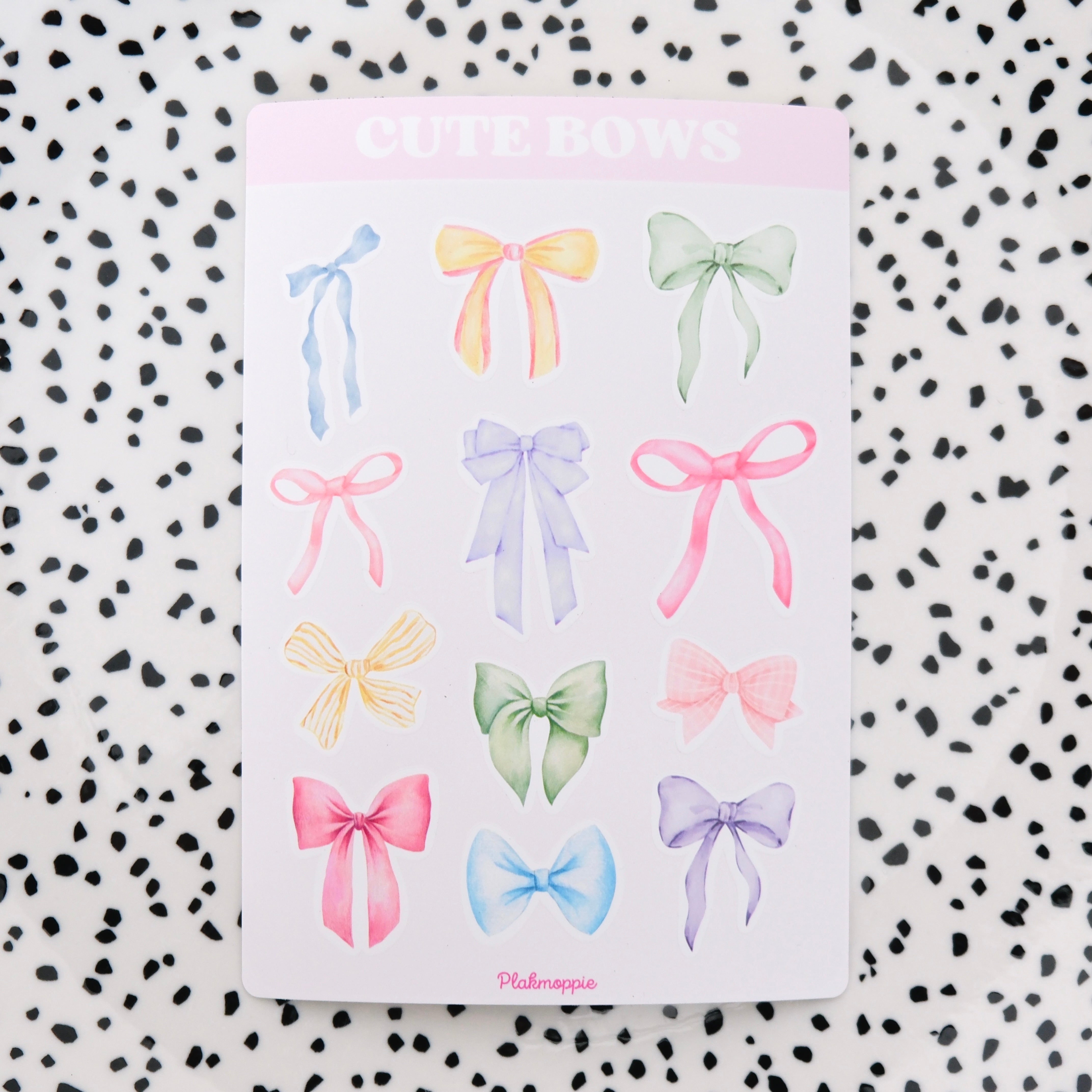 Cute bows ★ stickervel – Plakmoppie