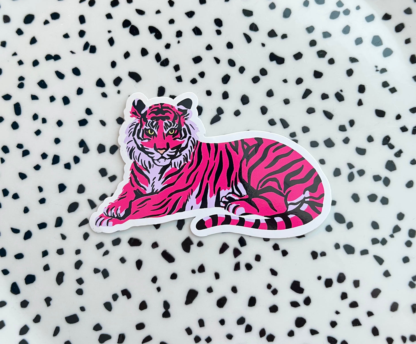 Tijger roze ★ sticker