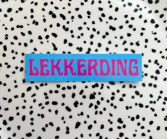 Lekkerding blauw en roze ★ sticker