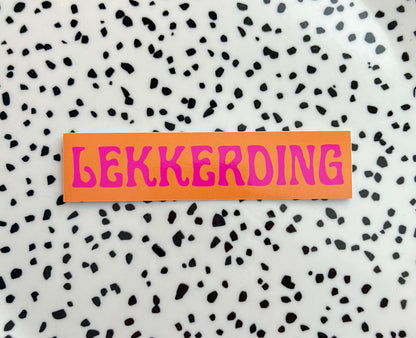 Lekkerding oranje ★ sticker