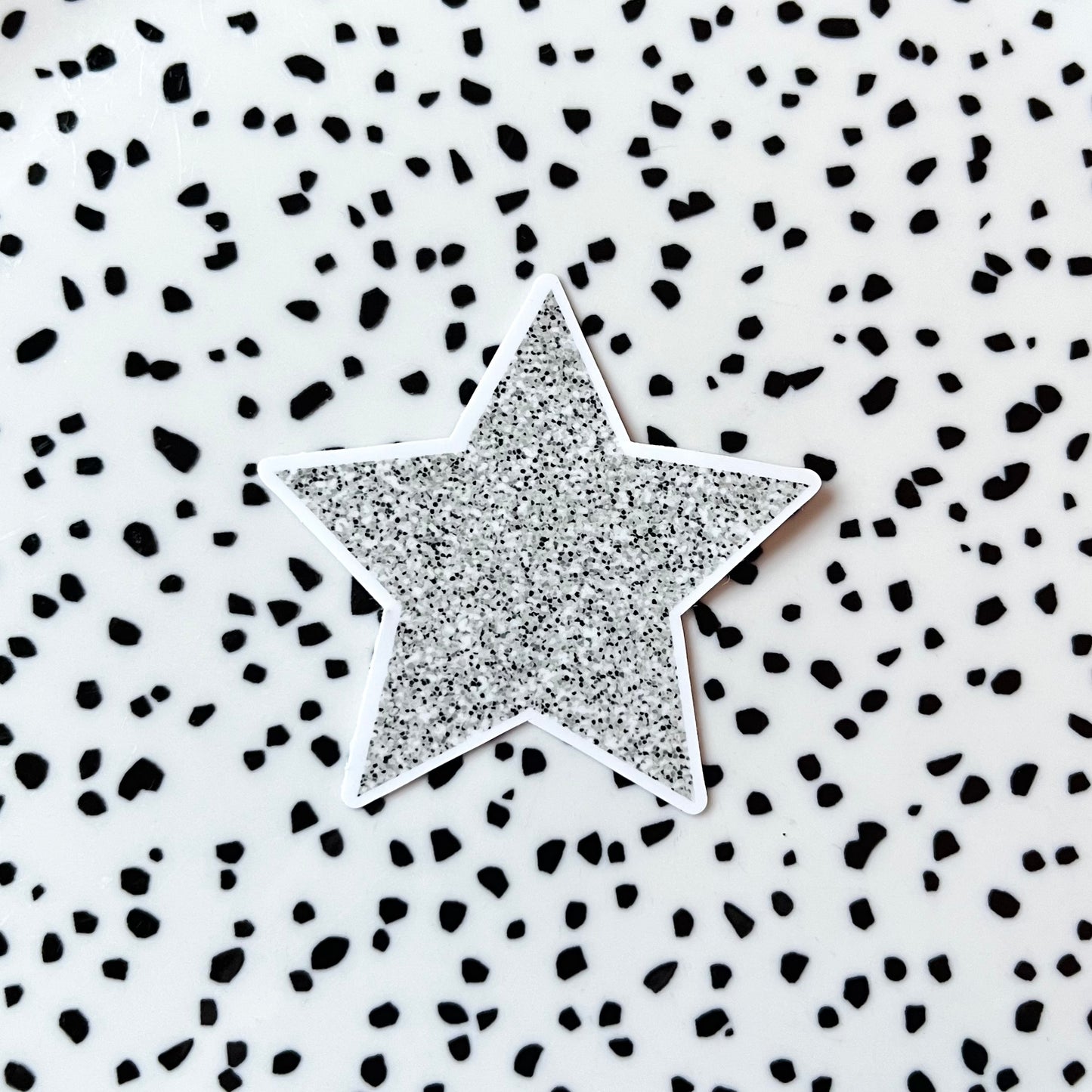 Zilveren ster ★ sticker