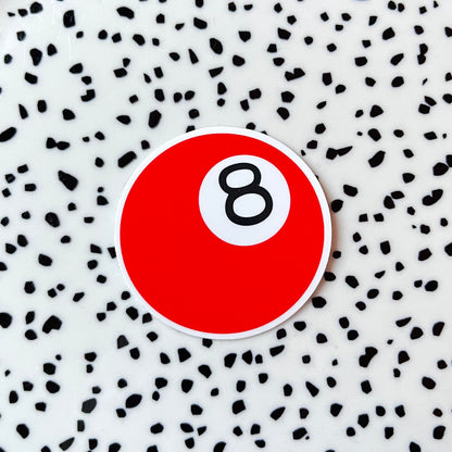 Rode 8-ball ★ sticker