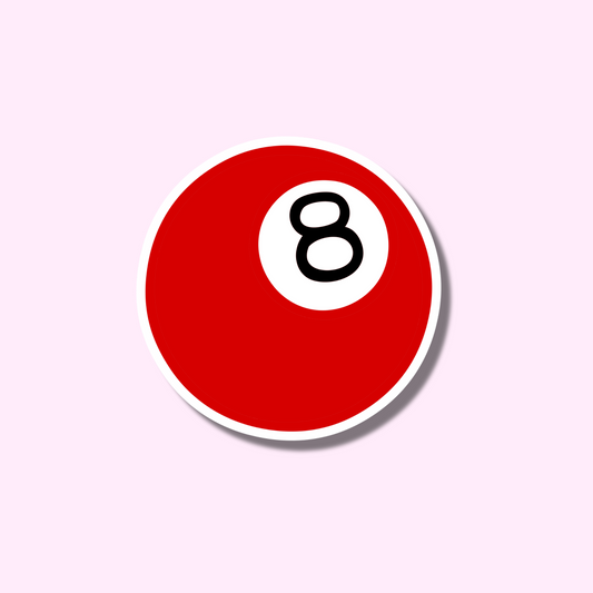 Rode 8-ball ★ sticker